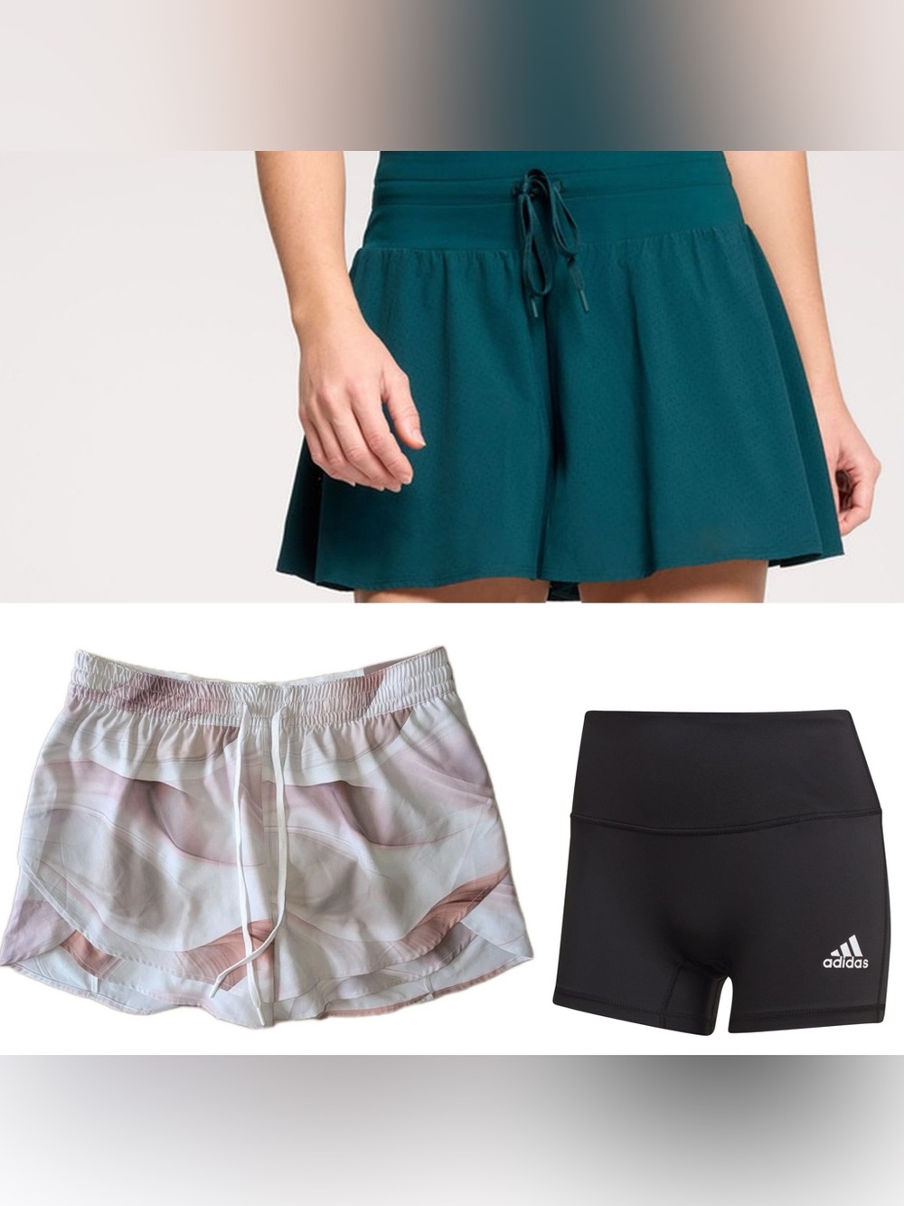 3-Piece Athletic Shorts Bundle – CALIA + adidas – 2XL